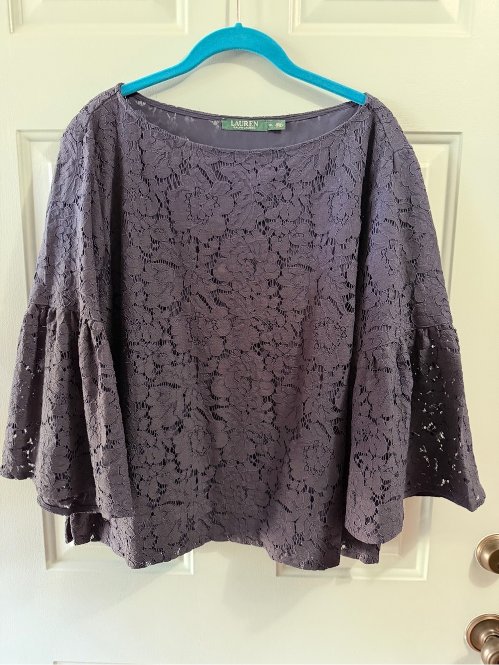 Dressy Navy top by Lauren Size XL
